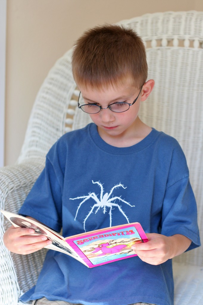 boy reading serendipity