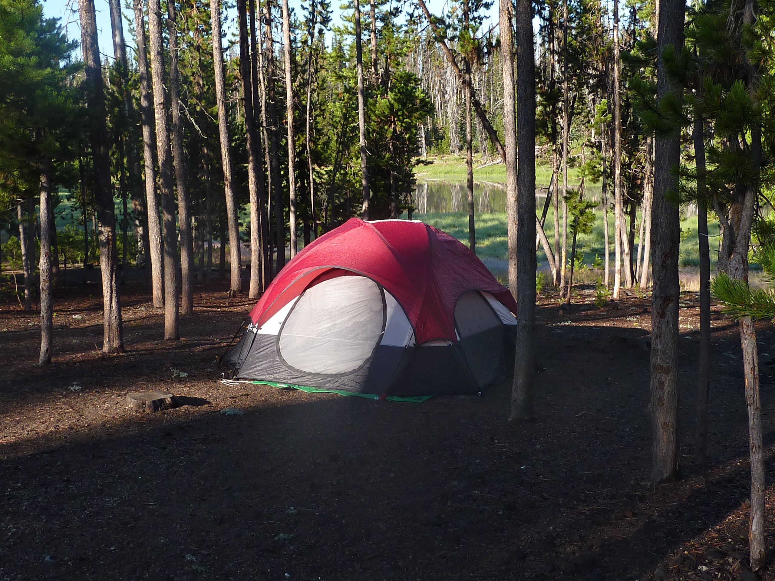 And we set up our tents