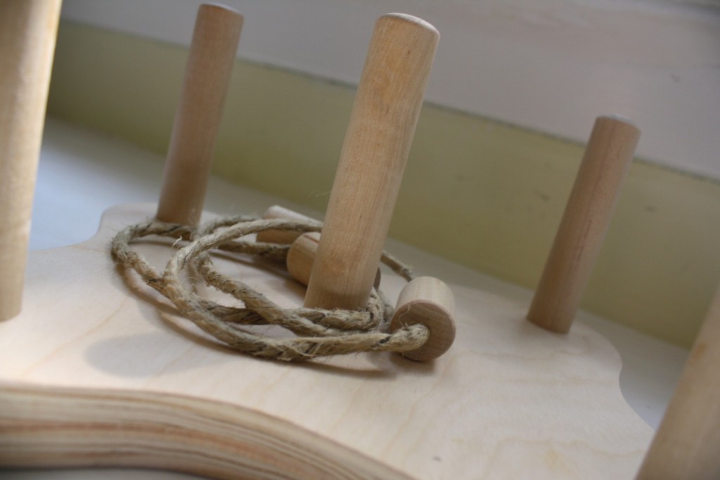 Little Wooden Ring Toss Game